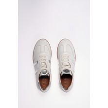 Beyaz Lame Kadın Sneaker Ayakkabı