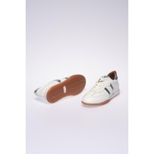 Beyaz Lame Kadın Sneaker Ayakkabı