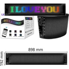90  cm  Işyeri Tır Kamyon Otobüs Uyumlu Rgb LED Panel 19,2 x 89,8 cm  Ölçü 16 x 96 LED Sayısı Kumanda +Kablo