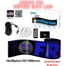 90  cm  Işyeri Tır Kamyon Otobüs Uyumlu Rgb LED Panel 19,2 x 89,8 cm  Ölçü 16 x 96 LED Sayısı Kumanda +Kablo