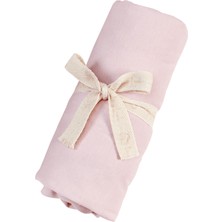 Tiny Lamb Organik Beyaz - Pembe Renk Lastikli Bebek Çarşafı 60X120CM - 2 Adet