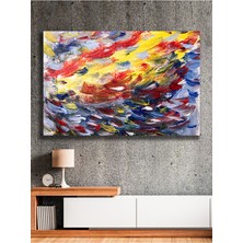 Yağlı Boya Renklerin Dansı Kanvas Tablo