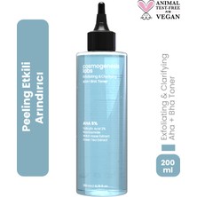 Cosmogenesis Labs Aha %5 Bha %2 Peeling Etkili Tonik 200 ml – Arındıran Gözenek Sıkılaştıran Ph Dengeleyen Vegan