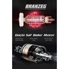 Branzeg 36V Dal Budama Çift Batarya+Yedek Zincir