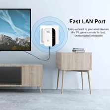 Menzil Genişletici 300 Mbps Wireless-N Wifi Repeater Sinyal  Ev Ofis Iş Yeri Için