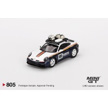 Mini Gt Porsche 911 Dakar Rallye Design Package White/gentian Blue Metallic Bl 805