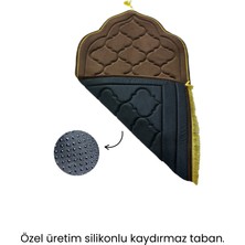 Atex Binicilik Ipek Kadife Kapitone Seccade - Hafızalı Sünger - Hac Umre Çeyiz