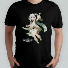 Pixxa Genshin Impact Nahida Unisex %100 Pamuklu Bisiklet Yaka T-Shirt