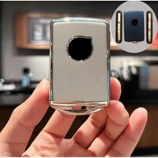 Volvo XC70 Beyaz-Silver Anahtar Kılıfı 2021-2025 Uyumlu