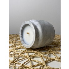 Arche Botanicals Beton Kap Incir Kokulu %100 Soya Mumu - Mermer Efektli