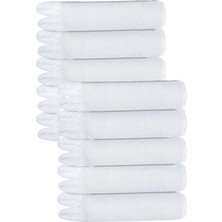 10 Lu Otel Banyo Havlusu  Pamuklu 70 x 150  cm  Beyaz 20/2 Ring 600 gr