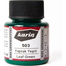 Hat Mürekkebi-Kaligrafi Mürekkebi-Akrilik Mürekkep Yaprak Yeşili 503-45ML