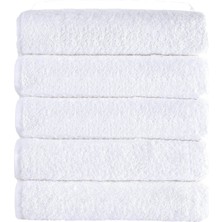 5 Li Otel Banyo Havlusu Pamuklu 70 x 145  cm  Beyaz 16/1 Avs 440 gr