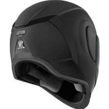 Icon Airform Dark Kapalı Motosiklet Kaskı Mat Siyah