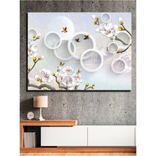 Modern Bahar Halkaları Kanvas Tablo