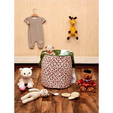 Karpuz Desenli Oyuncakve Çamaşır Sepeti