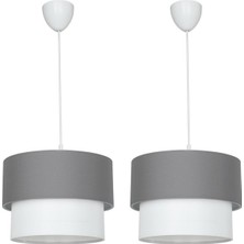 2'li Pasta Sarkıt Avize / Antrasit