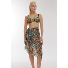 Ayyıldız 4804 Yeşil Desenli Pareo