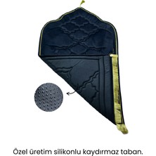 Atex Binicilik Ipek Kadife Kapitone Seccade - Hafızalı Sünger - Hac Umre Çeyiz