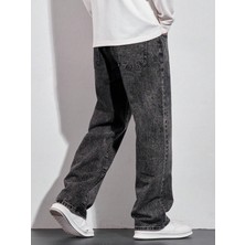 Wkm Erkek Casual Baggy Denim Jean Kot Pantolon