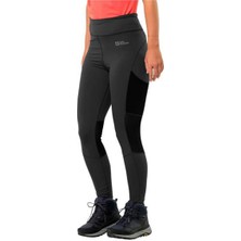 Jack Wolfskin Kadın Siyah Kensteıg Tayt 1509151-6000
