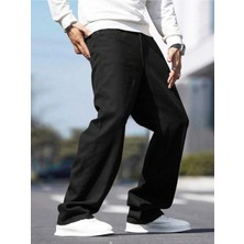 Wkm Erkek Casual Baggy Denim Jean Kot Pantolon
