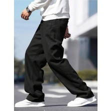 Wkm Erkek Casual Baggy Denim Jean Kot Pantolon