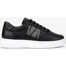 Valmenti Kadın  Deri Siyah Floter Sneakers & Spor Ayakkabı 1116 1362-33 Bn Ayk Y25 Sıyah Fltr