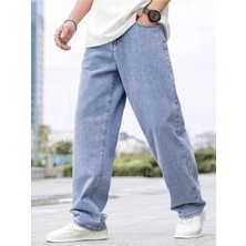 Wkm Erkek Casual Baggy Denim Jean Kot Pantolon