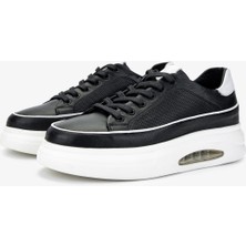 Valmenti Erkek  Deri Siyah Deri Sneakers & Spor Ayakkabı 298 2832-6015 Erk Ayk Y25 Sıyah Dr