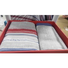 Brillant Çift Kişilik Nevresim Takımı – Modern Çizgili Desen