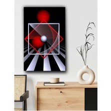 Kırmızı Boyut Ötesi Kanvas Tablo