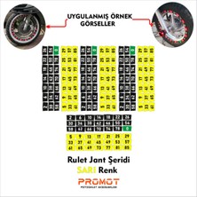 Rulet Jant Şeridi Sarı Renk