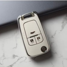 Opel Zafira Beyaz Silver Anahtar Kılıfı