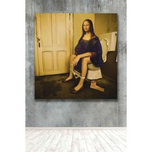 Parody Monalisa Dekoratif Kanvas Tablo