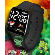 Teknotrust Su Geçirmez Figürlü Dijital Dokunmatik LED Ekran Işıklı Çocuk Saati