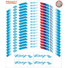 Mpower Jant Şeridi Motorsiklet Jant Kaplama Sticker 2