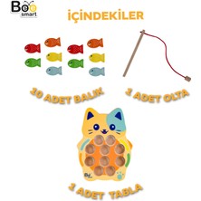 Bee Smart Balık Tutma Oyunu Eğlenceli Montessori Oyuncak Motor Gelişimi