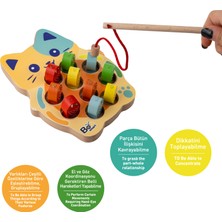 Bee Smart Balık Tutma Oyunu Eğlenceli Montessori Oyuncak Motor Gelişimi