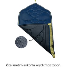 Atex Binicilik Ipek Kadife Kapitone Seccade - Hafızalı Sünger - Hac Umre Çeyiz