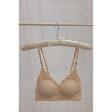 Kadın 2012 Dikişsiz Balensiz Çıkarılabilir Pedli Lazer Sütyen Ten