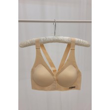 Kadın 2015 Dikişsiz Balensiz Çıkarılabilir Pedli Önden Kopçalı Sütyen Ten