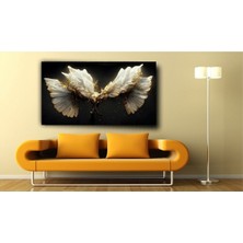 Siyah Taban Dekoratif Kanvas Tablo