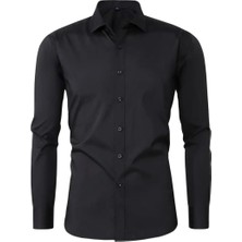 Erkek Slim Fitt Uzun Kol Likralı Gömlek 2392 BGL-ST04380