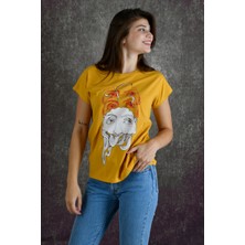Eyes Kadın Baskılı T-Shirt
