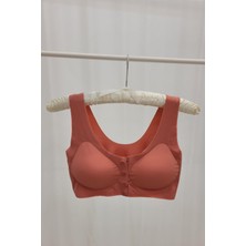 Kadın 2013 Dikişsiz Balensiz Önden Açılabilir Lazer Sütyen Mercan