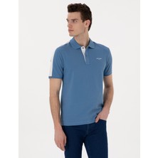 Pierre Cardin Erkek Mavi Slim Fit Tişört 50310147-VR036