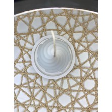 Arche Botanicals Vanilya Kokulu Spiral Dekoratif Beyaz Soya Mumu