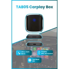 TAB05 Carplay Dönüştürücü Ios ve Android Uyumlu Kablosuz Multimedya Carplay Dönüştürücü