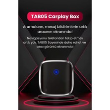TAB05 Carplay Dönüştürücü Ios ve Android Uyumlu Kablosuz Multimedya Carplay Dönüştürücü